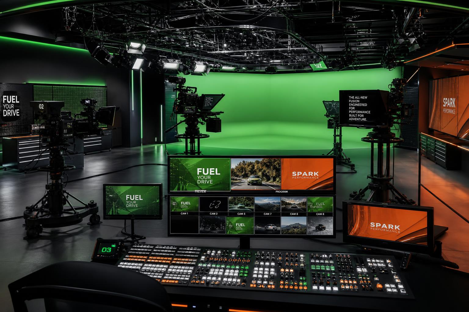 Set de producción TV